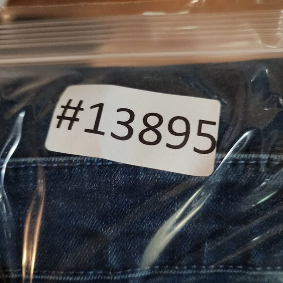 Chicos Jeans Womens 1 US 8 Blue Girlfriend Slim Leg Ankle Stretch Patchwork - Picture 13 of 14